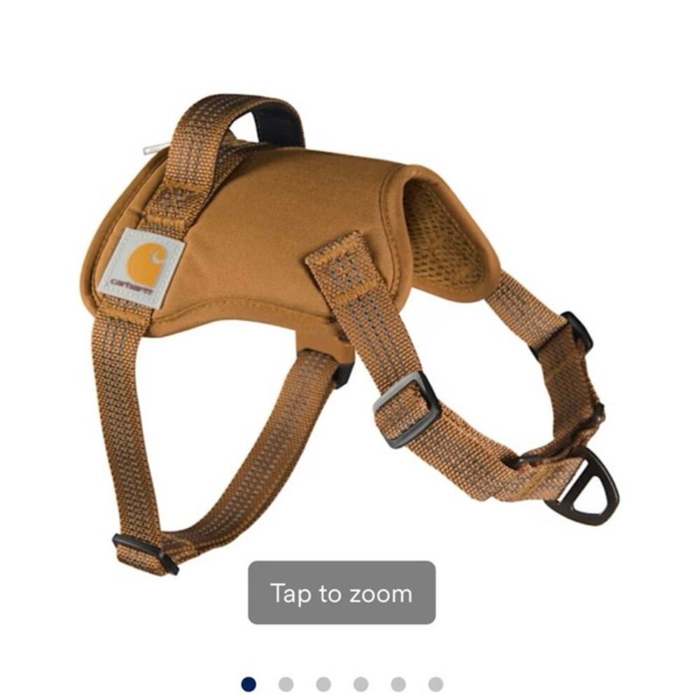 NWOT Carhartt brown nylon duck no pull dog harness in medium